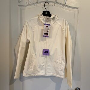 Degrees Heat women's fleeced-lined hooded full-zip softshell jacket XS new w tag